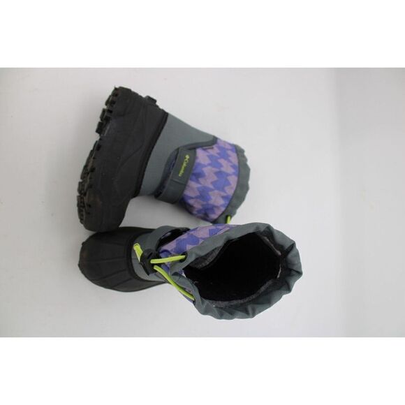 Columbia Boots Pink & Purple Chevron Girls (BC 1327-054) Winter Snow Size 10 - Picture 2 of 10